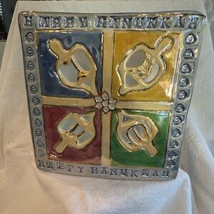 2001 Blue Sky Clayworks Hanukkah Dreidel Card by Heather Goldminc
